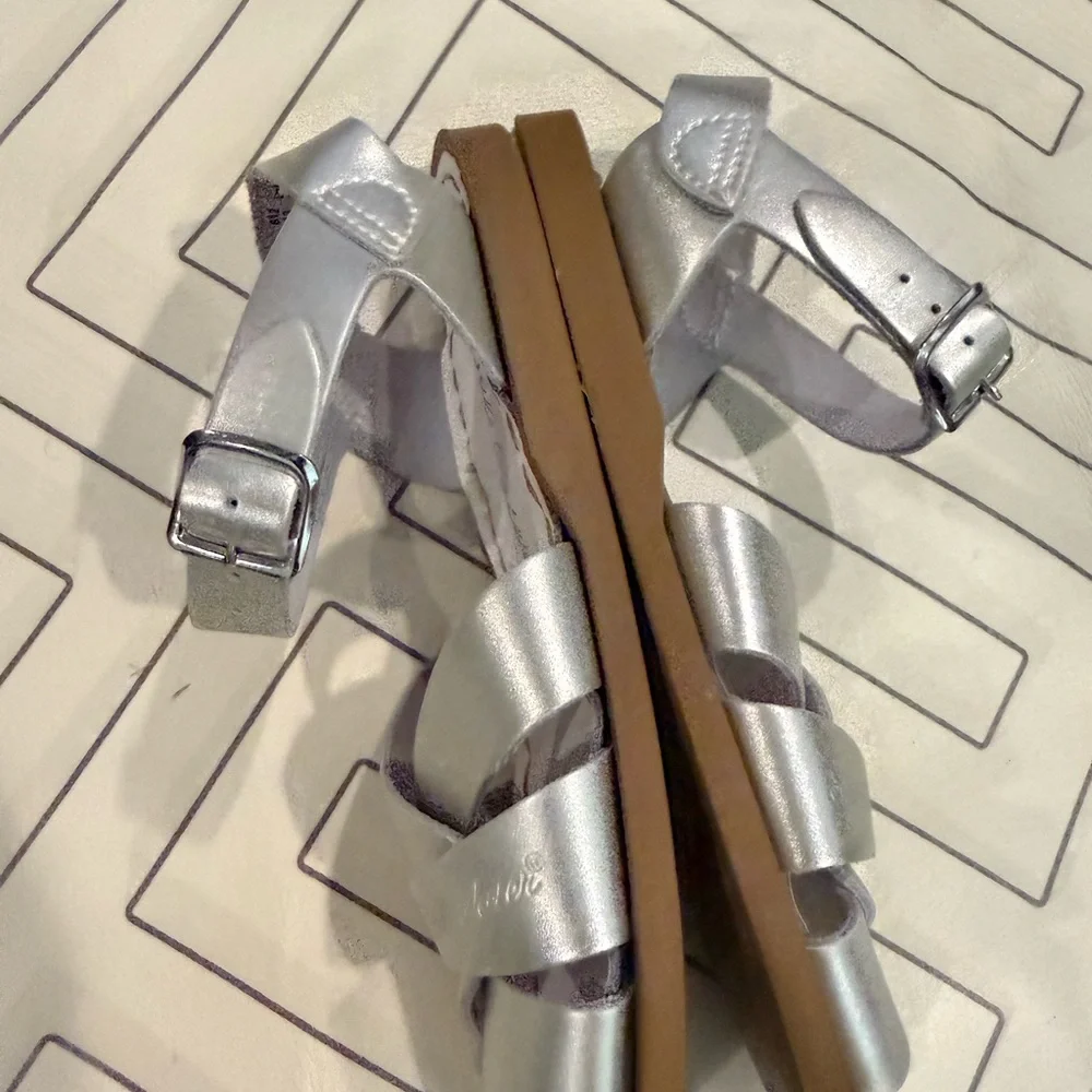 Salt Water Silver Sandals - Picture 11 of 14